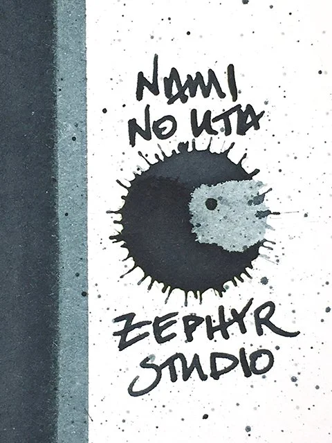 Ink Review of Zephyr Studio Nami No Uta fountain pen ink — Inky